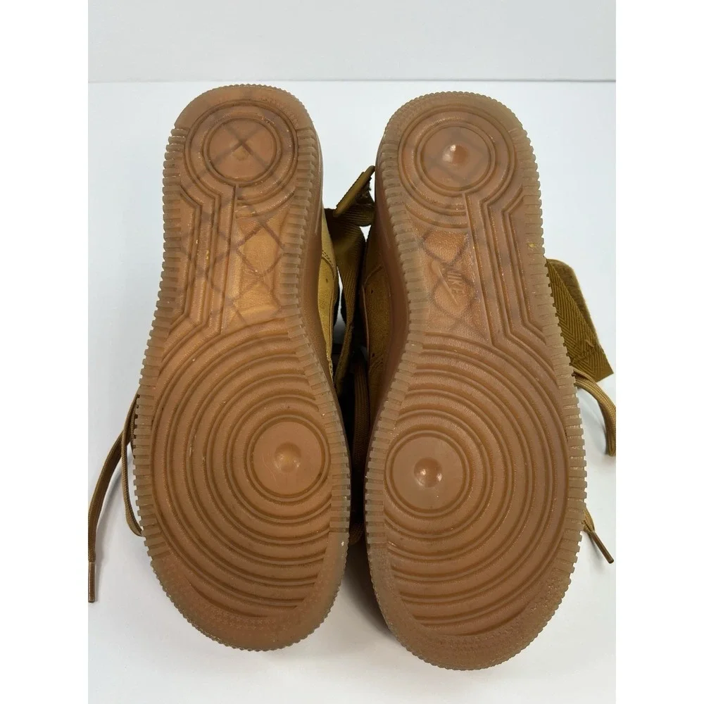 Nike Air Force 1 High LV8 Shoes Youth Size 6.5Y Wheat Tan Suede Gum CK0262-700